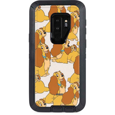 Disney Lady & The Tramp Lady Pattern Otterbox Defender Galaxy Skin