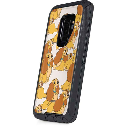 Disney Lady & The Tramp Lady Pattern Otterbox Defender Galaxy Skin