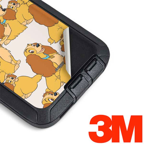 Disney Lady & The Tramp Lady Pattern Otterbox Defender Galaxy Skin
