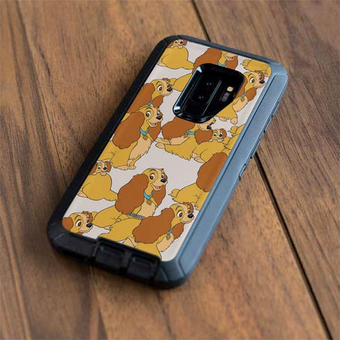 Disney Lady & The Tramp Lady Pattern Otterbox Defender Galaxy Skin