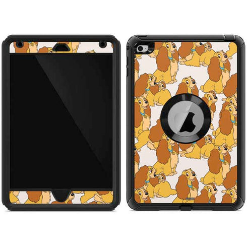 Disney Lady & The Tramp Lady Pattern Otterbox Defender iPad Skin