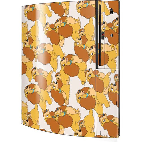 Disney Lady & The Tramp Lady Pattern Playstation 3 & PS3 Skin