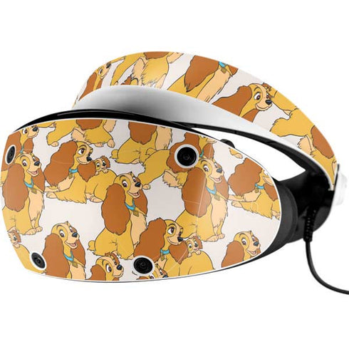 Disney Lady & The Tramp Lady Pattern PlayStation VR2 Skin