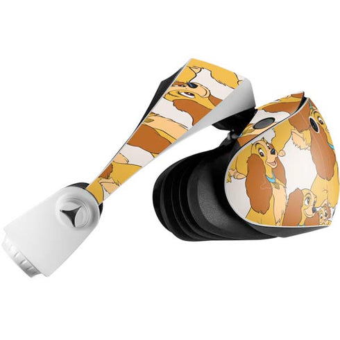 Disney Lady & The Tramp Lady Pattern PlayStation VR2 Skin