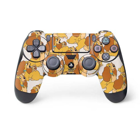 Disney Lady & The Tramp Lady Pattern PS4 Controller Skin