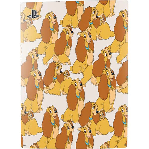 Disney Lady & The Tramp Lady Pattern PS5 Bundle Skin