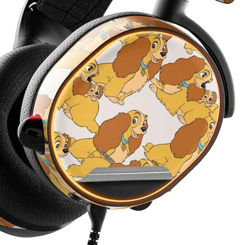 Disney Lady & The Tramp Lady Pattern SteelSeries Arctis 3 Skin