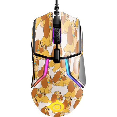 Disney Lady & The Tramp Lady Pattern SteelSeries Rival 600 Gaming Mouse Skin