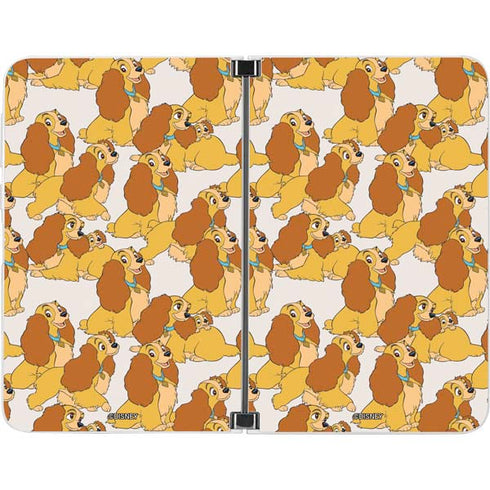 Disney Lady & The Tramp Lady Pattern Surface Duo Skin