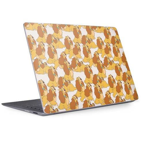 Disney Lady & The Tramp Lady Pattern Surface Laptop 2 Skin