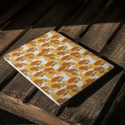 Disney Lady & The Tramp Lady Pattern Surface Laptop 2 Skin