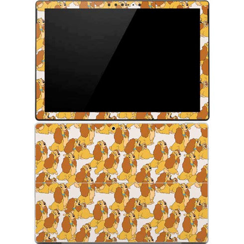 Disney Lady & The Tramp Lady Pattern Surface Pro 4 Skin