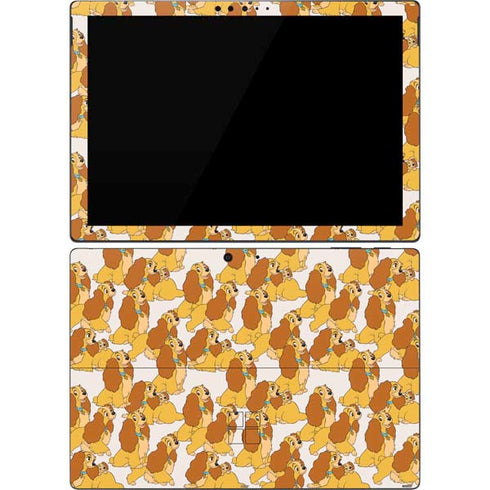 Disney Lady & The Tramp Lady Pattern Surface Pro 7 Skin