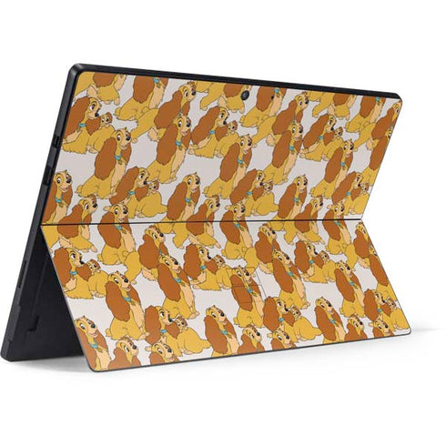 Disney Lady & The Tramp Lady Pattern Surface Pro 7 Skin