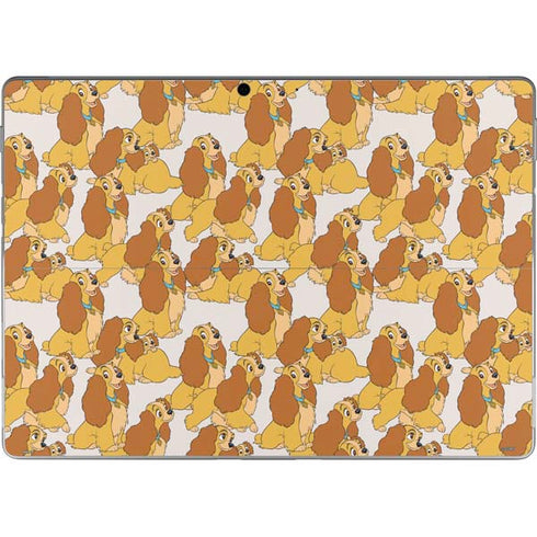 Disney Lady & The Tramp Lady Pattern Surface Pro 9 Skin