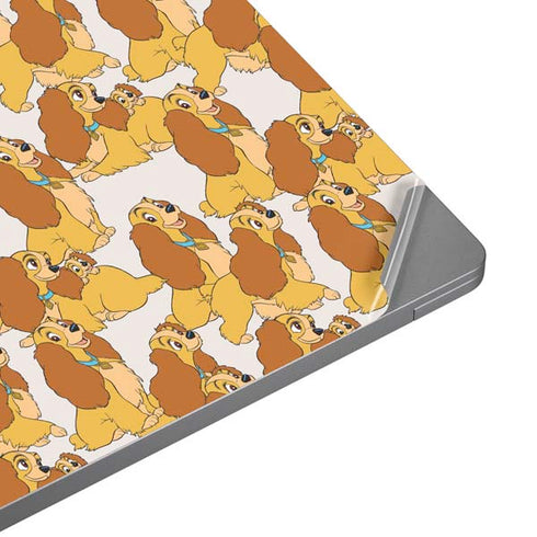 Disney Lady & The Tramp Lady Pattern Universal Laptop 12in (9.8 x 6.8in) Skin
