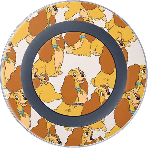Disney Lady & The Tramp Lady Pattern Wireless Charger Skin
