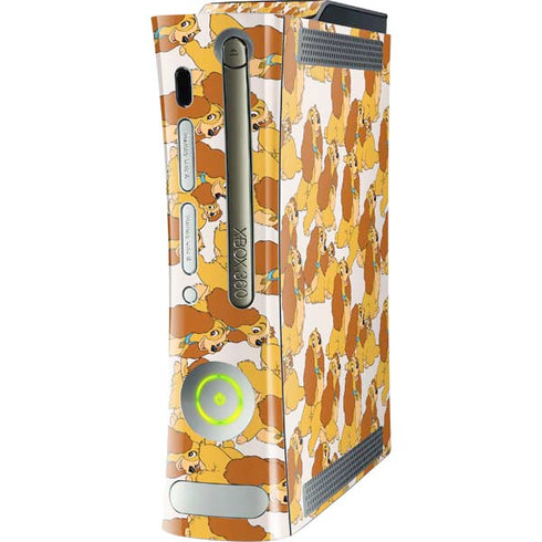 Disney Lady & The Tramp Lady Pattern Xbox 360 (Includes HDD) Skin