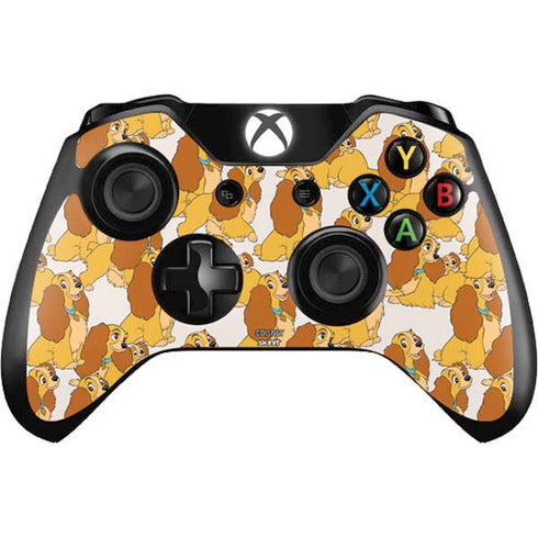 Disney Lady & The Tramp Lady Pattern Xbox One Controller Skin