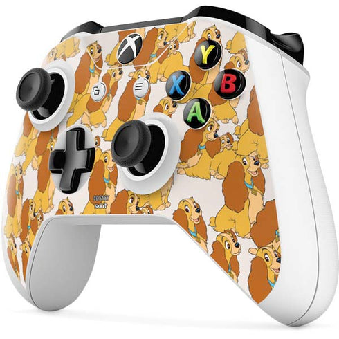 Disney Lady & The Tramp Lady Pattern Xbox One S Controller Skin
