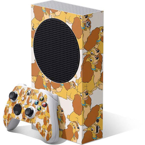 Disney Lady & The Tramp Lady Pattern Xbox Series S Bundle Skin