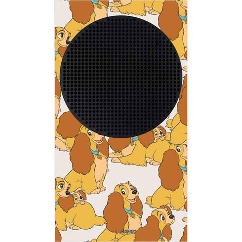 Disney Lady & The Tramp Lady Pattern Xbox Series S Console Skin