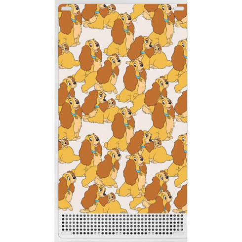 Disney Lady & The Tramp Lady Pattern Xbox Series S Console Skin