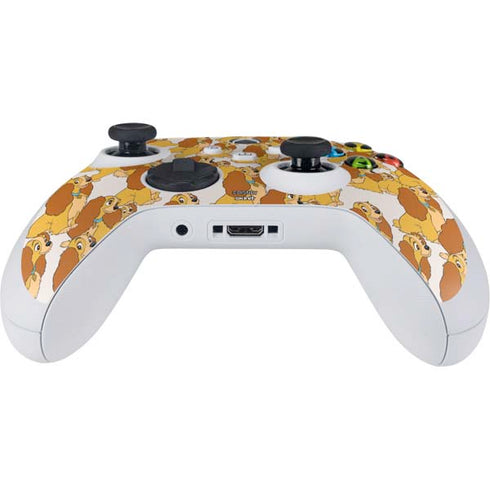 Disney Lady & The Tramp Lady Pattern Xbox Series S Controller Skin