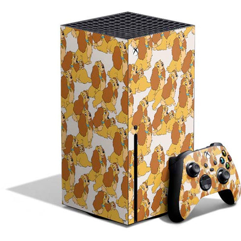 Disney Lady & The Tramp Lady Pattern Xbox Series X Bundle Skin