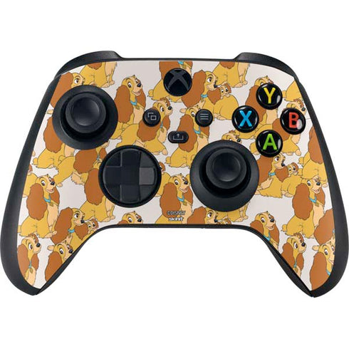 Disney Lady & The Tramp Lady Pattern Xbox Series X Controller Skin