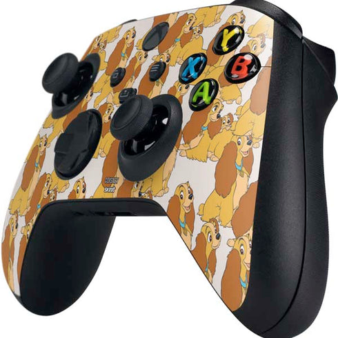 Disney Lady & The Tramp Lady Pattern Xbox Series X Controller Skin