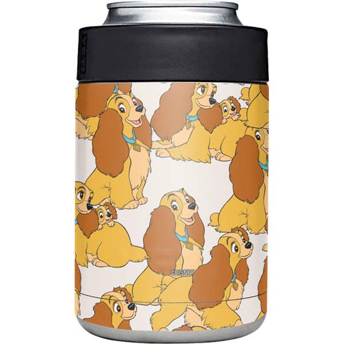 Disney Lady & The Tramp Lady Pattern Yeti Colster Can Insulator Skin