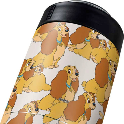Disney Lady & The Tramp Lady Pattern Yeti Colster Can Insulator Skin