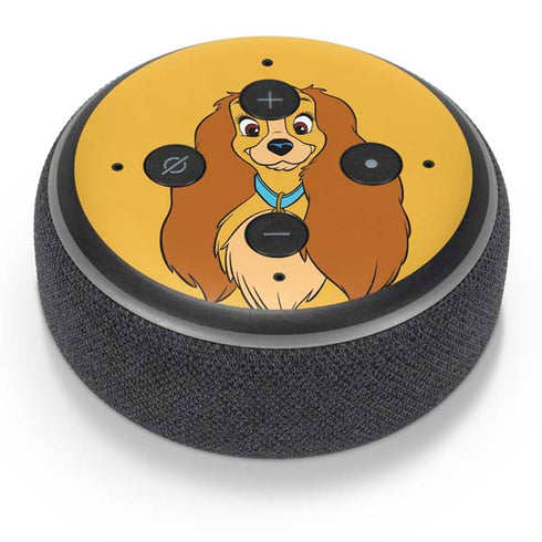 Disney Lady & The Tramp Lady Portrait Amazon Echo Dot Skin