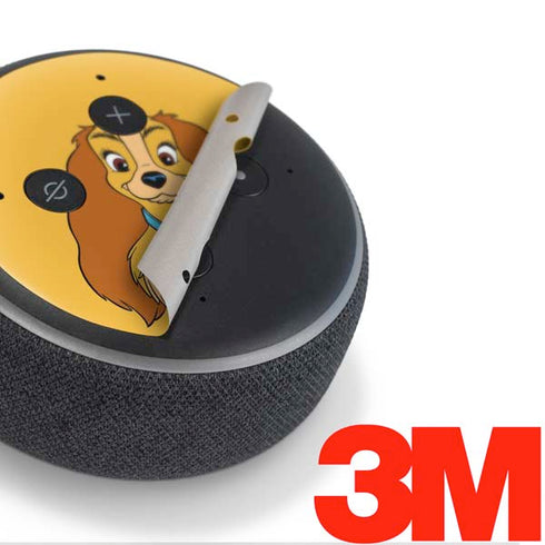 Disney Lady & The Tramp Lady Portrait Amazon Echo Dot Skin