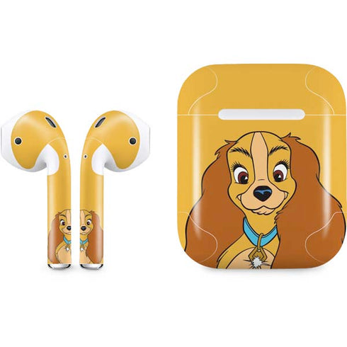 Disney Lady & The Tramp Lady Portrait Apple AirPods Skin