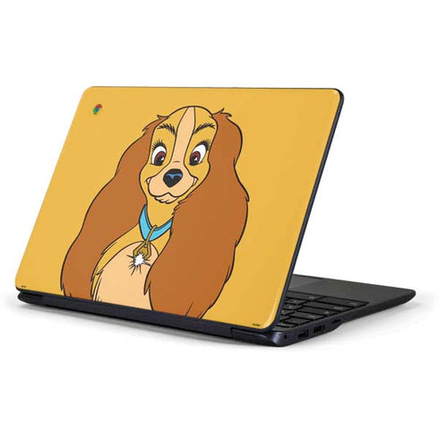 Disney Lady & The Tramp Lady Portrait Samsung Chromebook Skin