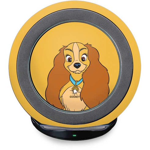 Disney Lady & The Tramp Lady Portrait Fast Charge Wireless Charging Stand Skin