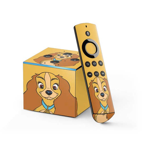 Disney Lady & The Tramp Lady Portrait Fire TV Cube Skin