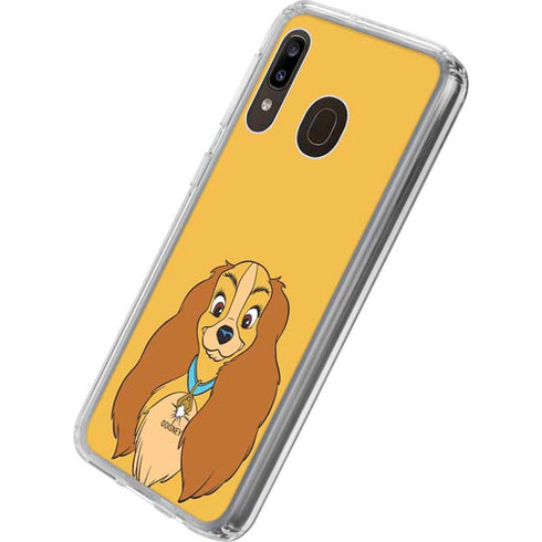 Disney Lady & The Tramp Lady Portrait Galaxy A20 Clear Case