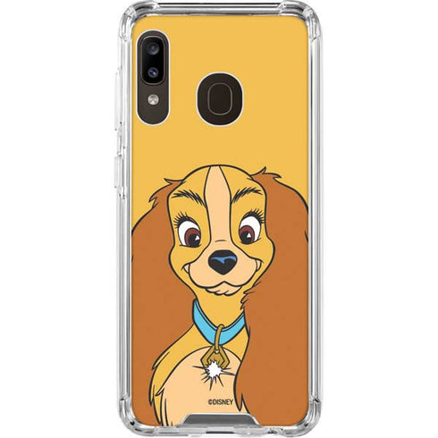 Disney Lady & The Tramp Lady Portrait Galaxy A30 Clear Case