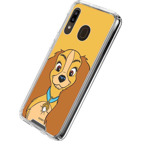 Disney Lady & The Tramp Lady Portrait Galaxy A30 Clear Case