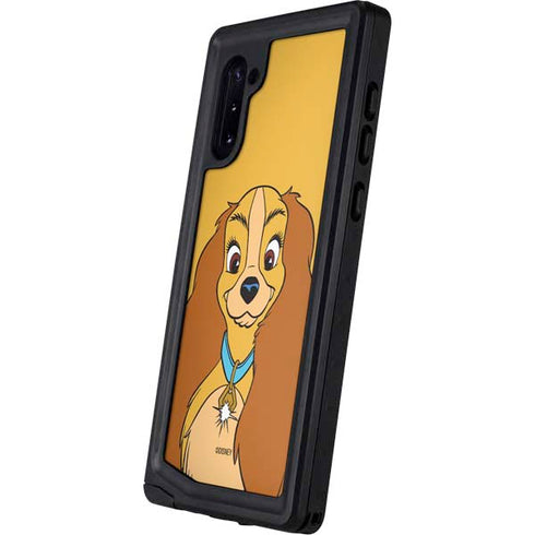 Disney Lady & The Tramp Lady Portrait Galaxy Note 10 Waterproof Case