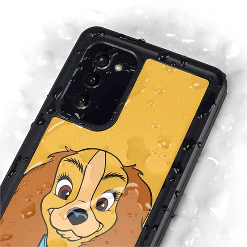 Disney Lady & The Tramp Lady Portrait Galaxy Note20 5G Waterproof Case