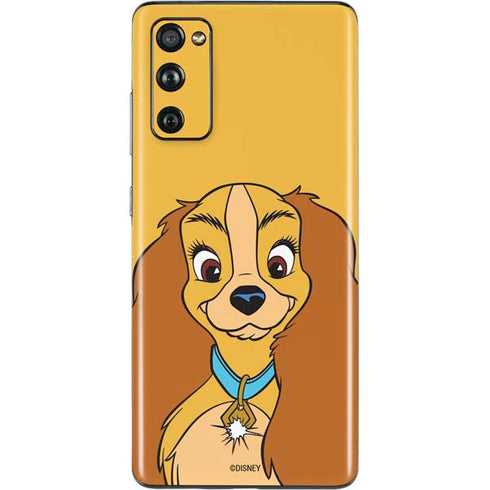 Disney Lady & The Tramp Lady Portrait Galaxy S20 Fan Edition Skin