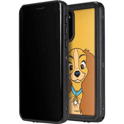 Disney Lady & The Tramp Lady Portrait Galaxy S20 Plus Waterproof Case