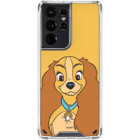 Disney Lady & The Tramp Lady Portrait Galaxy S21 Ultra 5G Clear Case