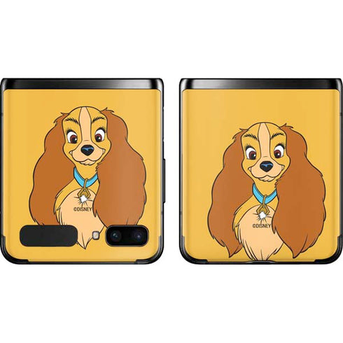 Disney Lady & The Tramp Lady Portrait Galaxy Z Flip Skin