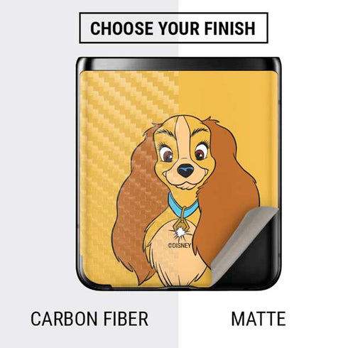 Disney Lady & The Tramp Lady Portrait Galaxy Z Flip Skin