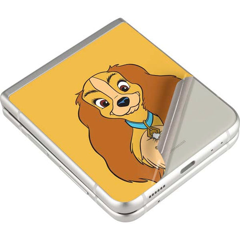 Disney Lady & The Tramp Lady Portrait Galaxy Z Flip4 5G Skin